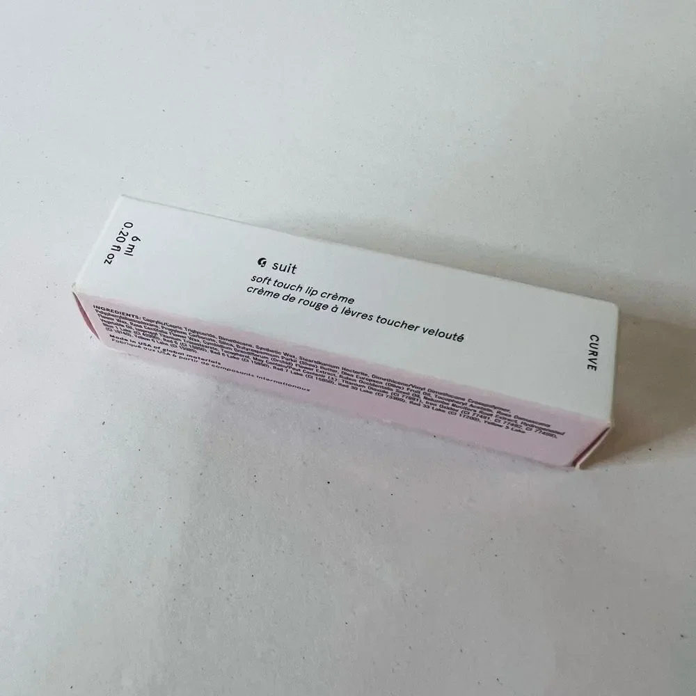 Glossier G Suit Soft Touch Matte Liquid Lip Cream Curve Dusty Peach NIB